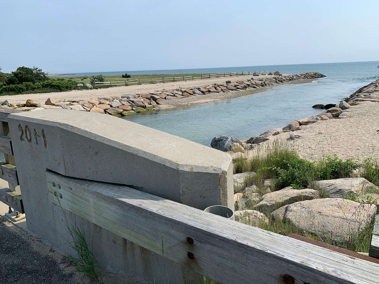 The "Jaws Bridge". Where several scenes from the film Jaws were shot.