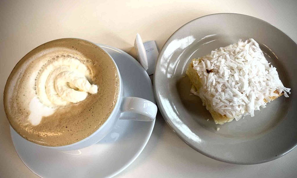 Espresso and baked good