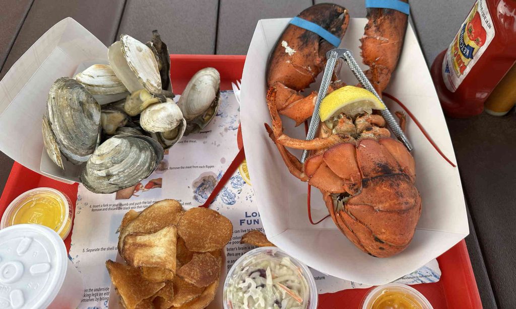 Two Pound Lobster with Steamers